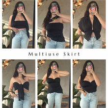 Load image into Gallery viewer, Black on Black Multiuse skirt