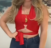 Load image into Gallery viewer, RED-ROJO Long bandana