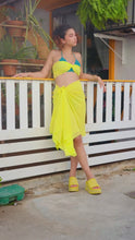 Load and play video in Gallery viewer, Neon chiffon Multiuse Wrap
